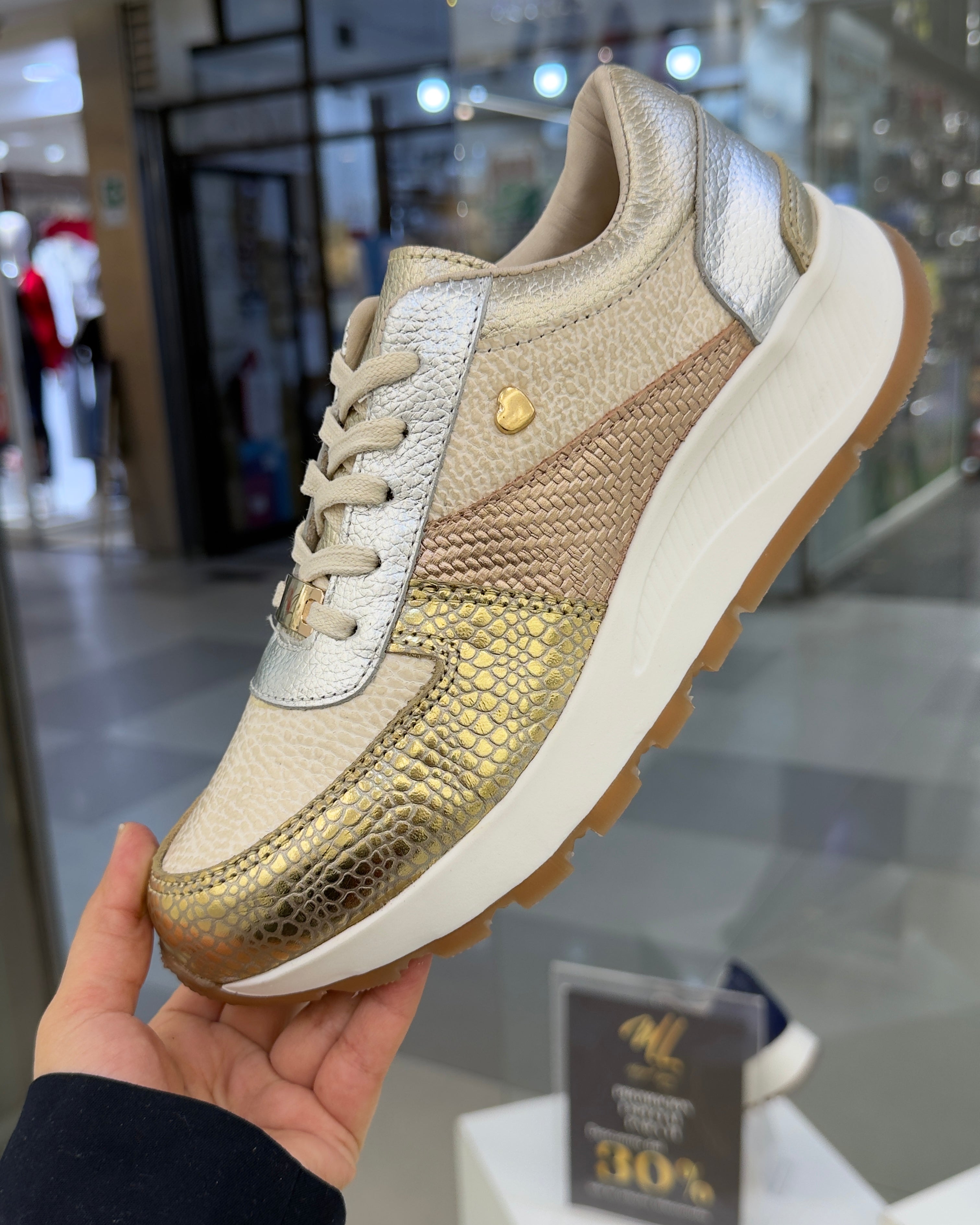 Zapatilla Giulia Cuero Mujer | Maryori López