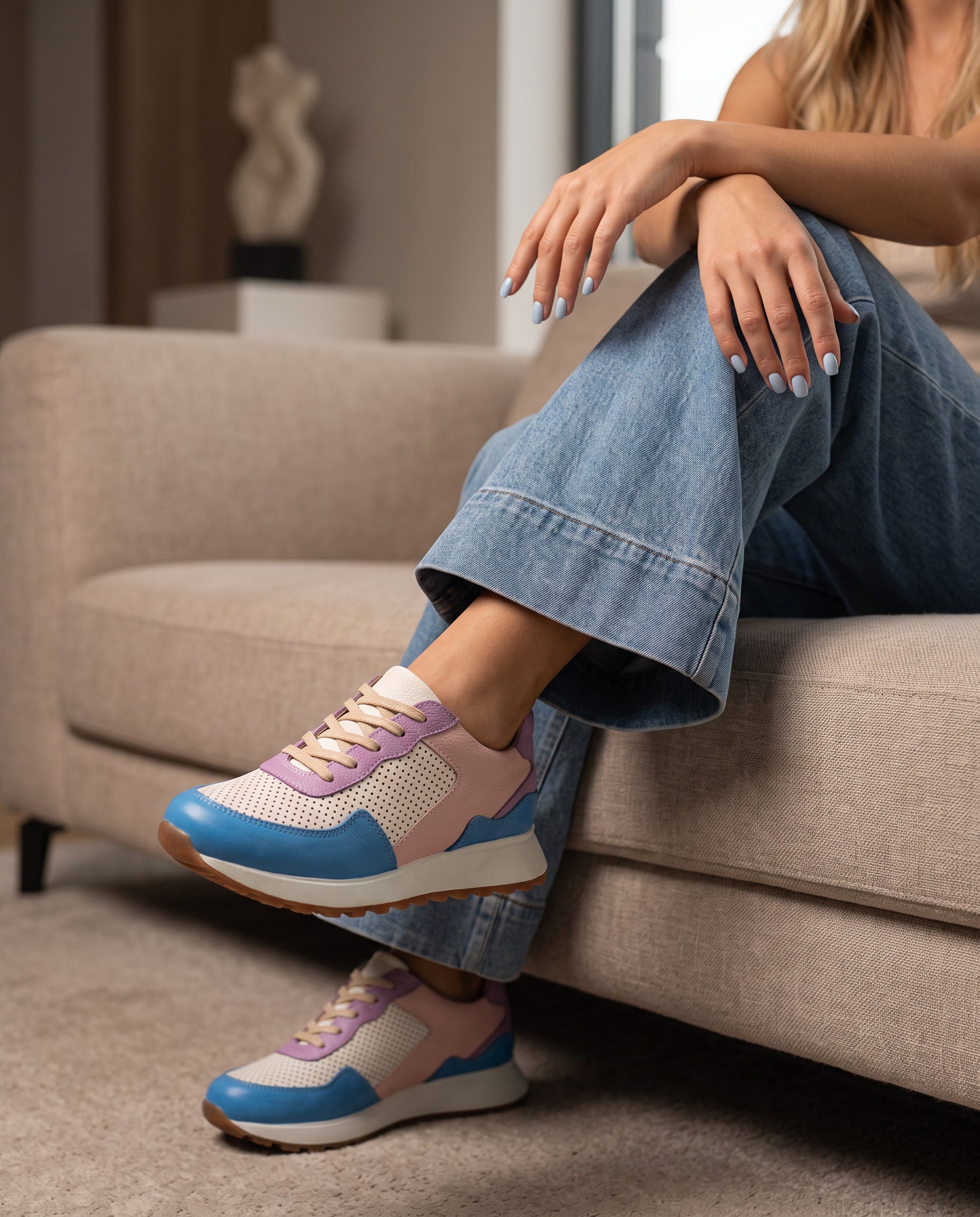 Camila Green Leather Women's Sneaker | Maryori López
