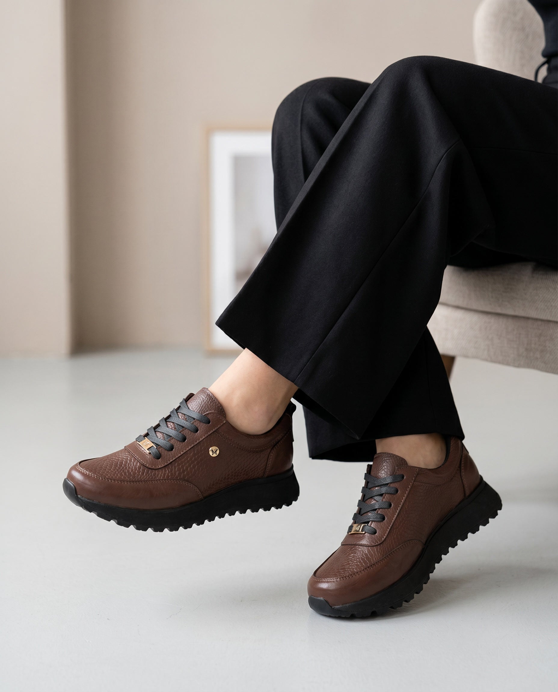 Karla Red Leather Women's Sneaker | Maryori López