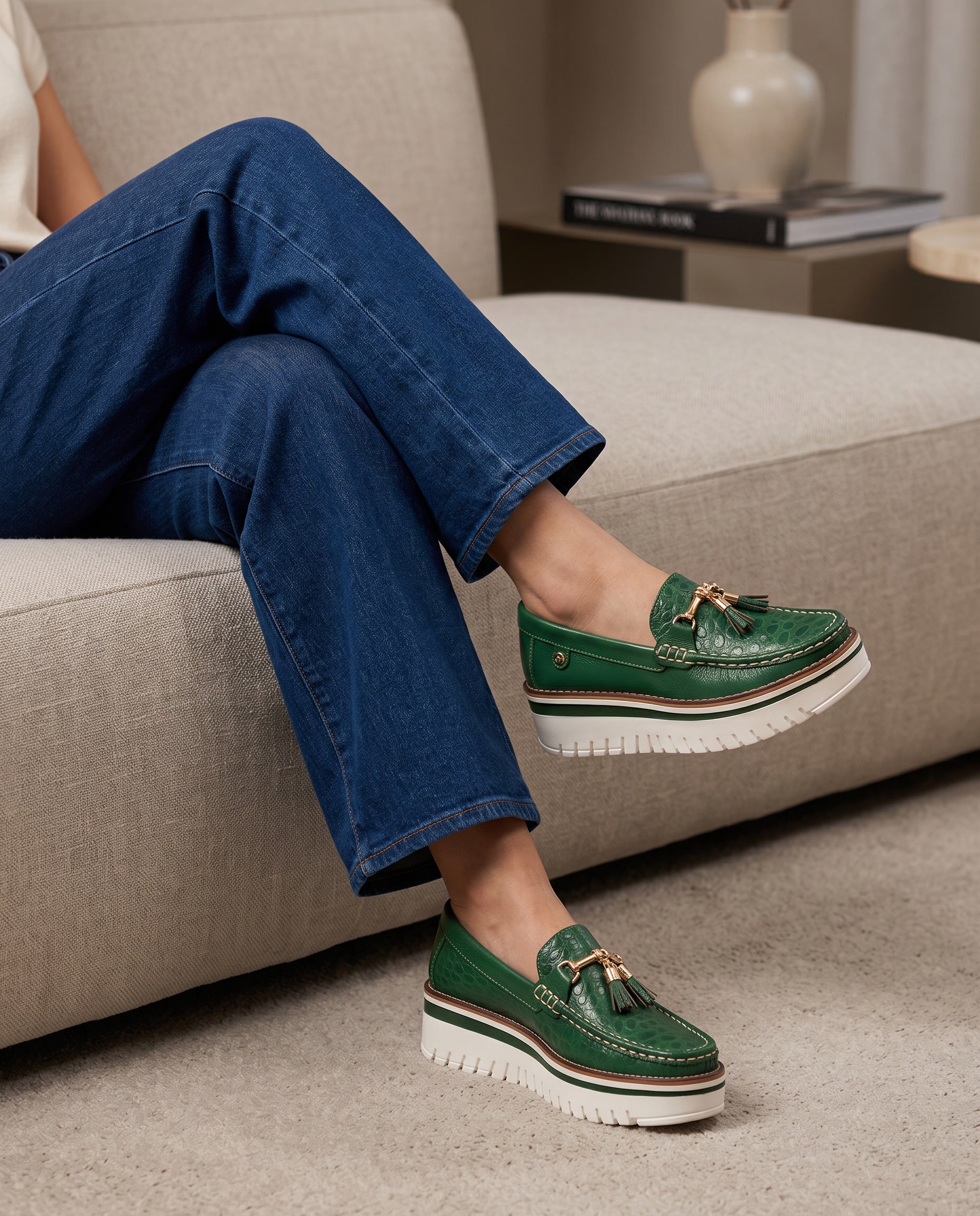 Women's Emerald Loafer | Maryori López