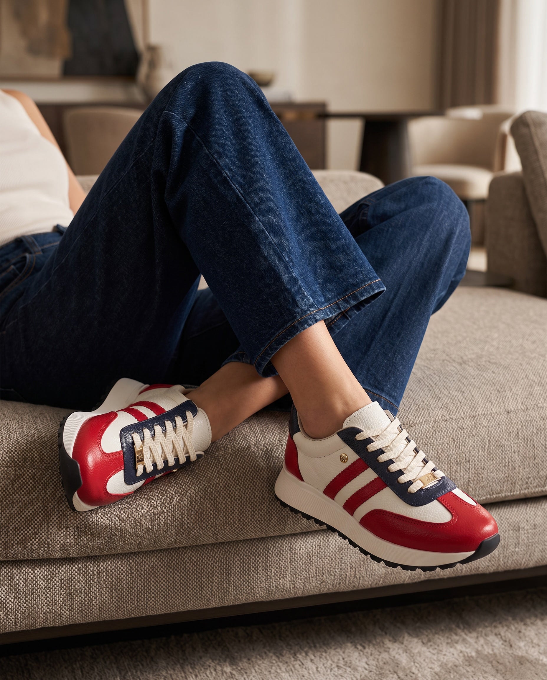 Luciana Leather Women's Sneaker | Maryori López