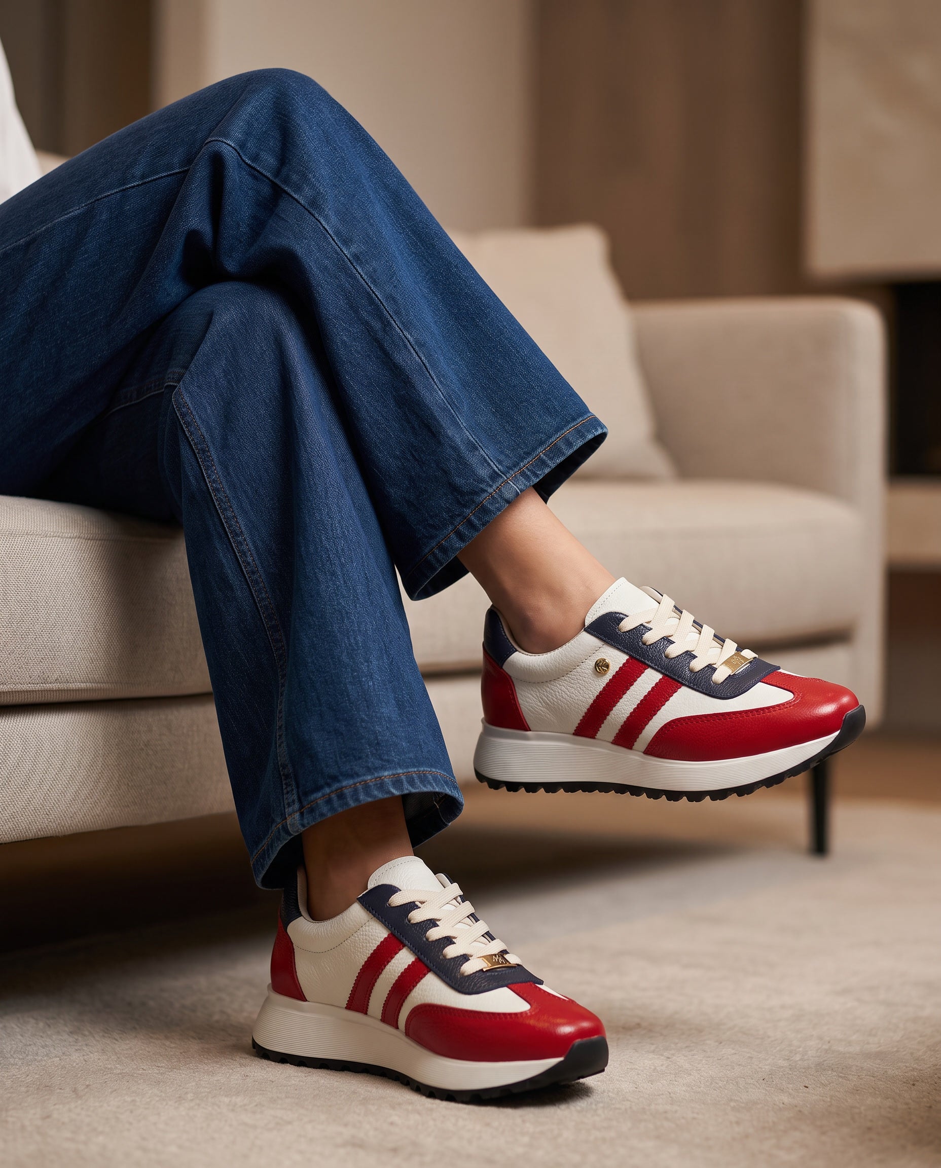 Luciana Leather Women's Sneaker | Maryori López