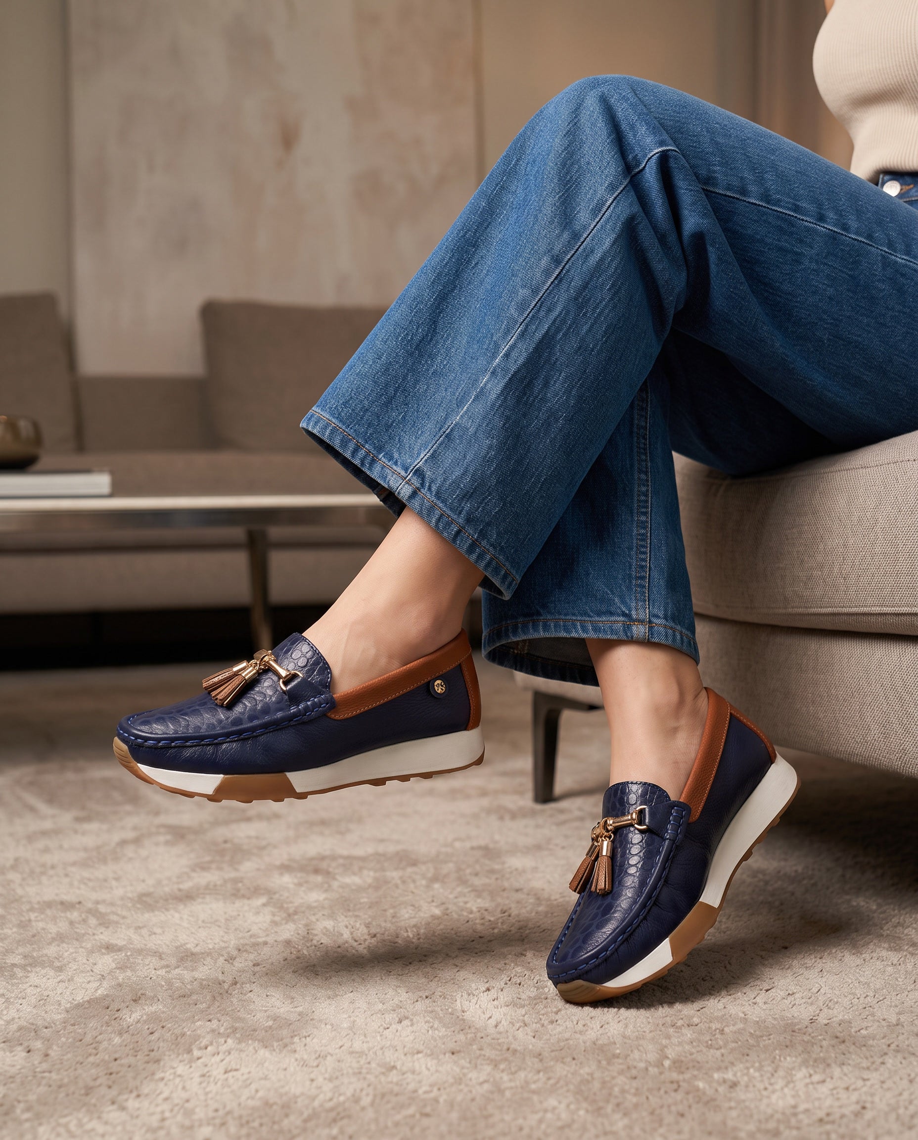 Amalia Leather Loafer for Women | Maryori López