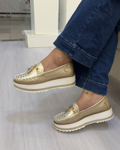 Mocasín Agustina Dorado Cuero Mujer | Maryori López - Imagen 2