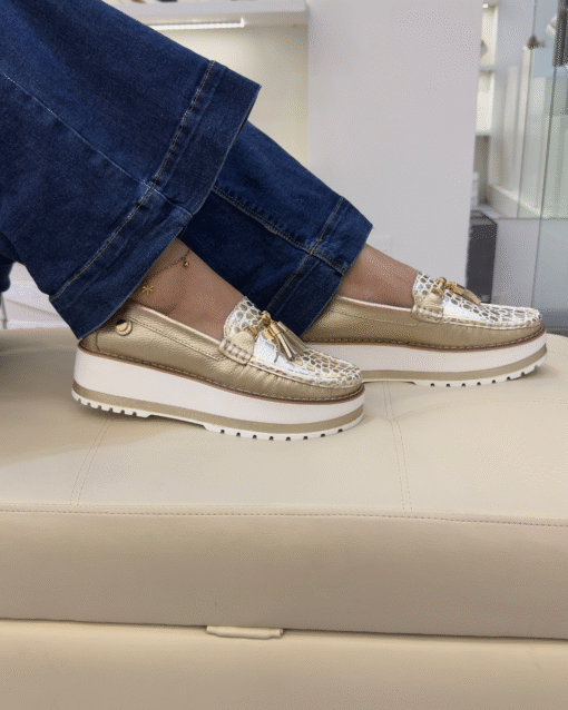 Mocasín Agustina Dorado Cuero Mujer | Maryori López - Imagen 3