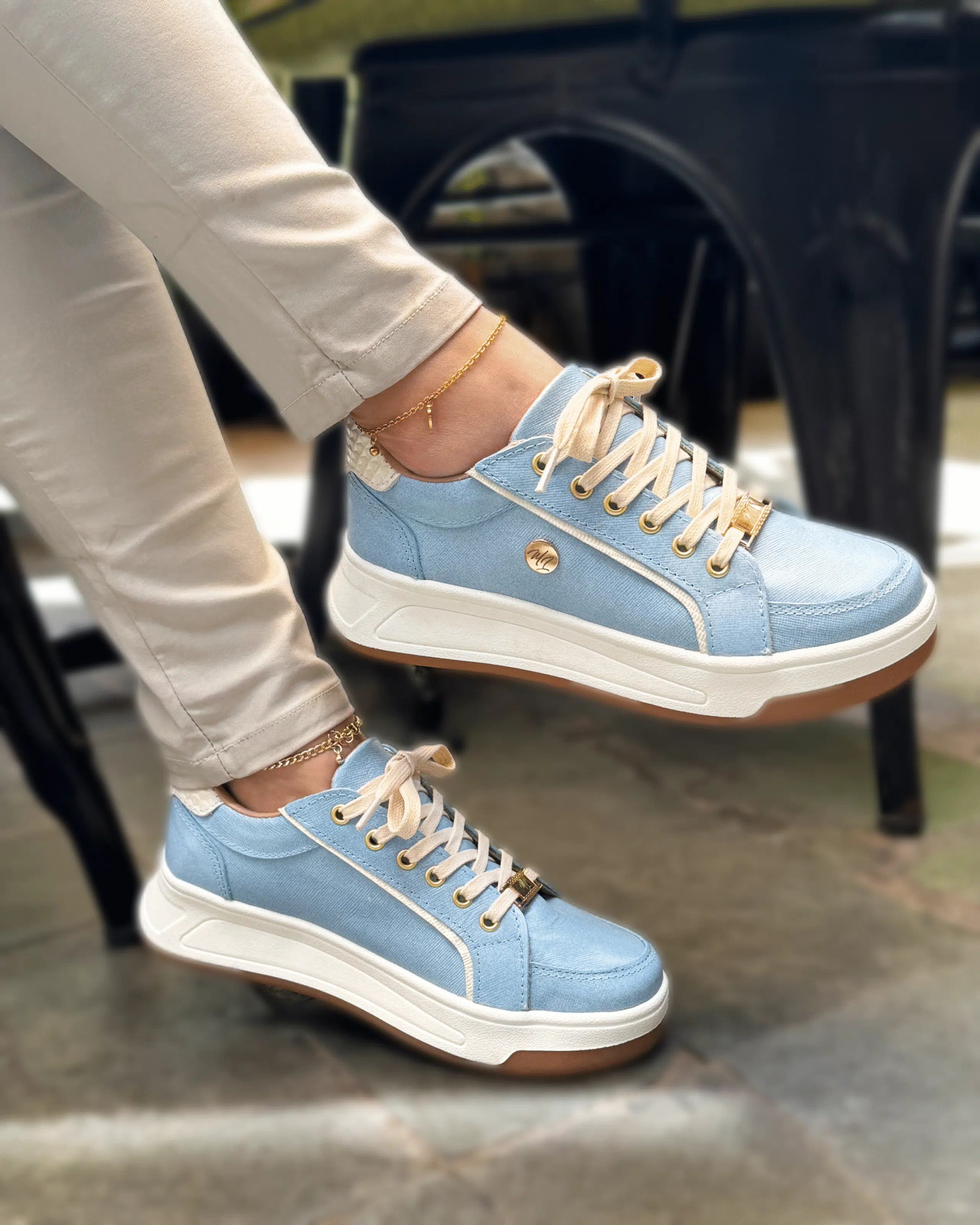 Zapatos Zapatilla Urbana De Cuero Mujer Zapatillas De Cuero