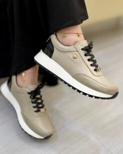 Zapatilla Camila Capuchino Cuero Mujer | Maryori López