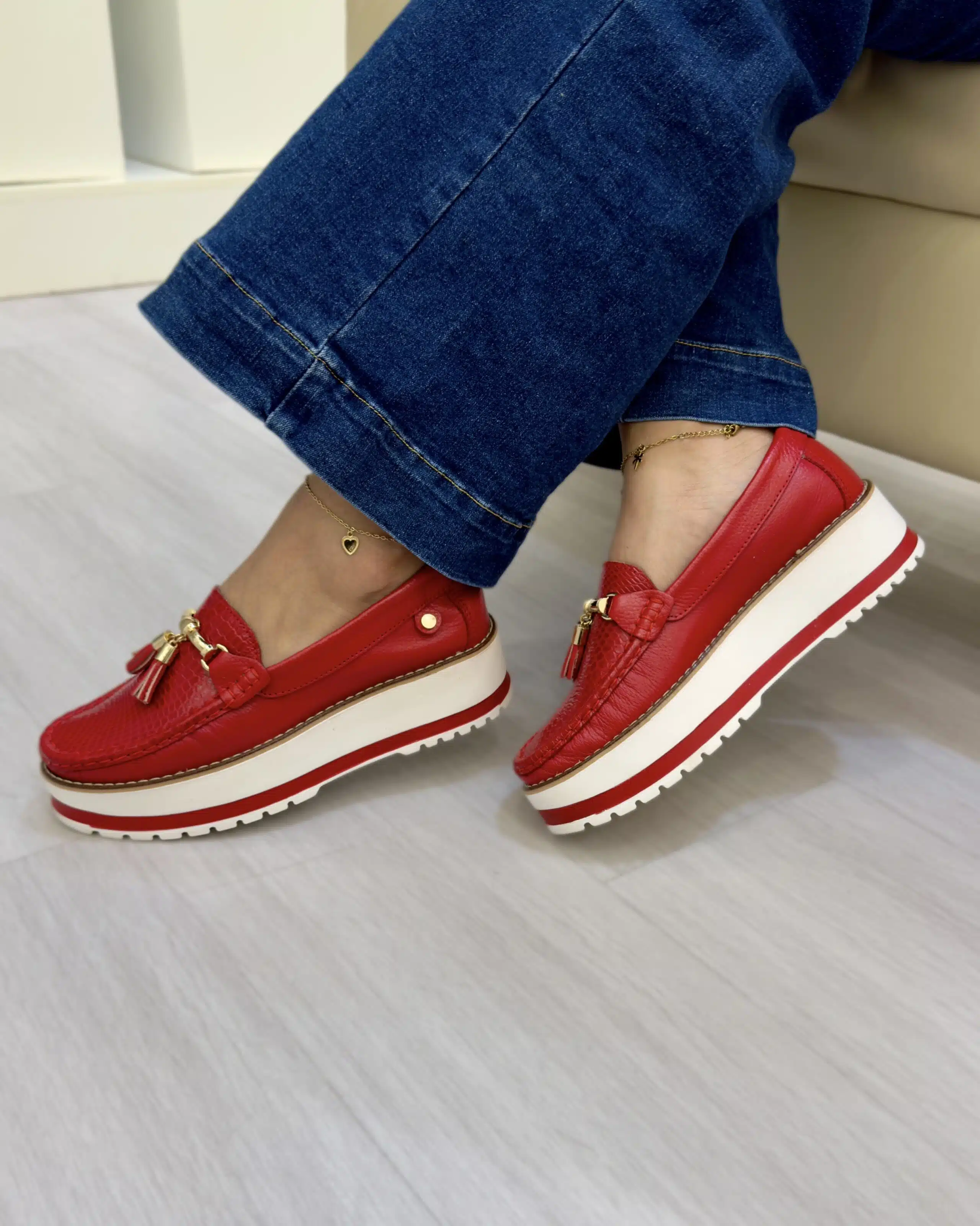 Mocasín Scarlet Plataforma Mujer | Maryori López