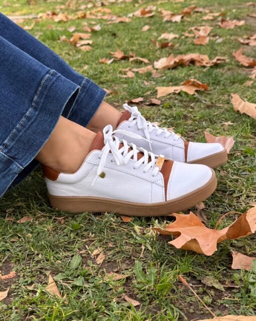 Zapatilla Lucia Blanco Cuero Mujer | Maryori López - Imagen 4